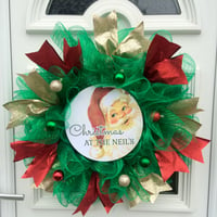 Image 1 of Personalised Santa Wreath 