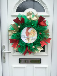 Image 2 of Personalised Santa Wreath 