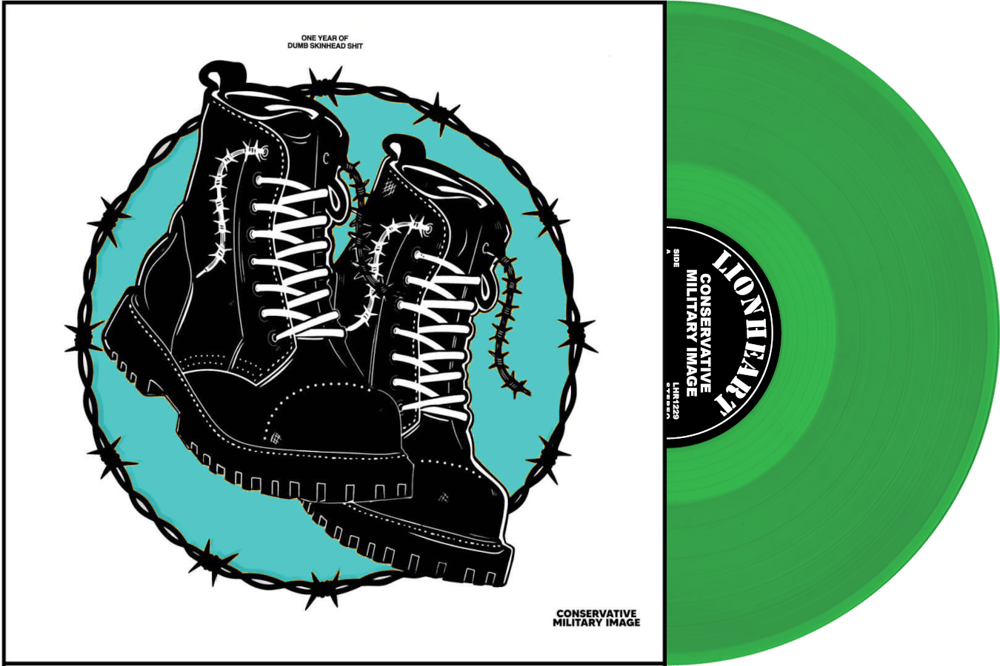 CMI - One Year Of Dumb Skinhead Shit LP  2nd Press Green Wax LEFT OVER 