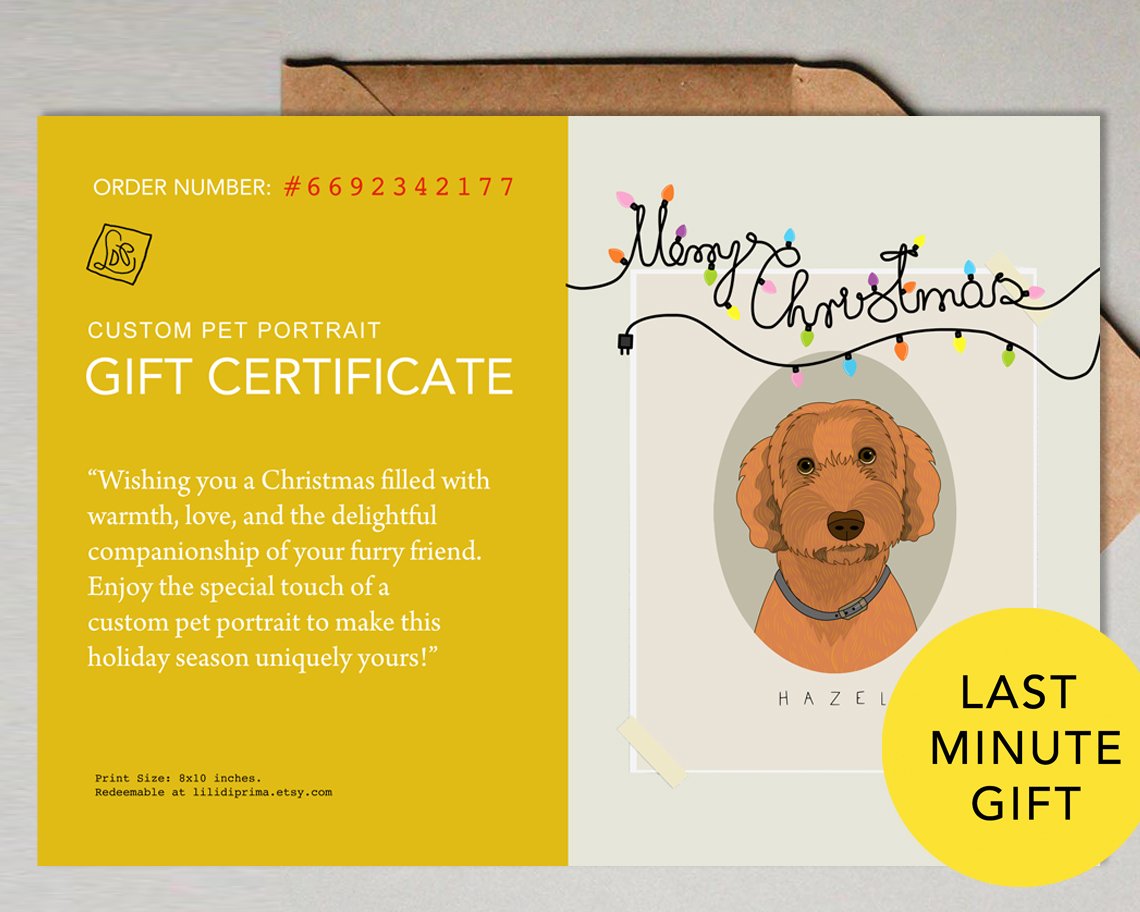 Pet Gift Certificates, On Sale