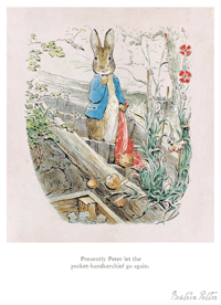 Image 1 of Beatrix Potter "Peter Let The Handkerchief Go"