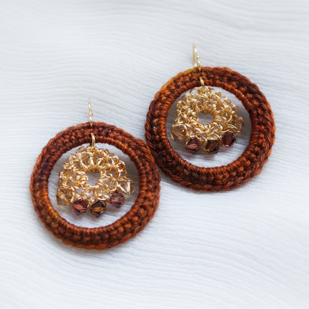 Image of MOONBEAM Earrings - Rust