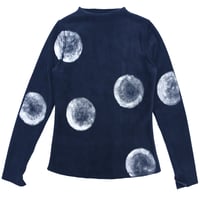 Image 1 of HAND-PAINTED ECO-FLEECE SWEATER WITH LARGE DOTS