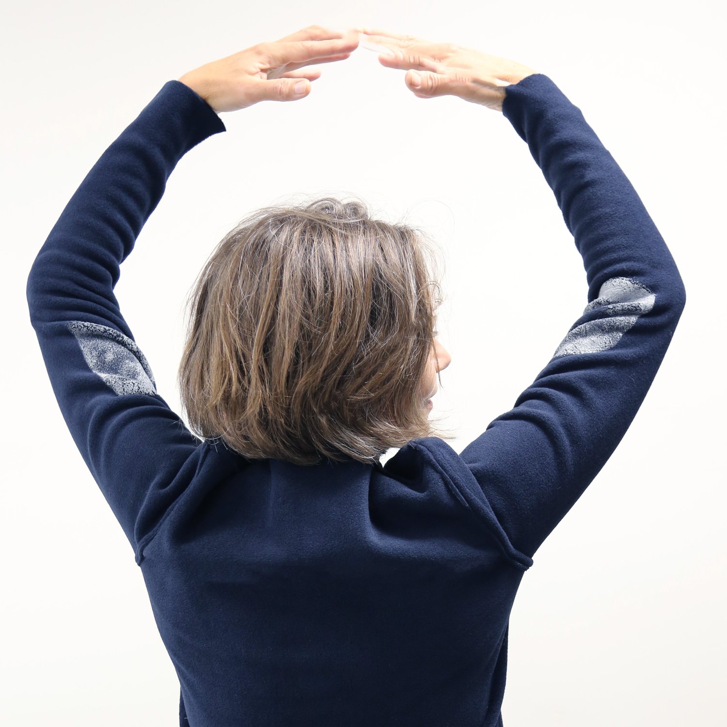 Image of HAND-PAINTED ECO-FLEECE SWEATER WITH LARGE DOTS