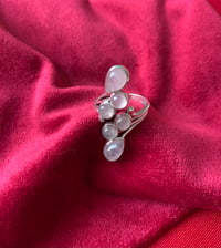 Image of BAGUE ARGENT 925 RÉGLABLE QUARTZ ROSE