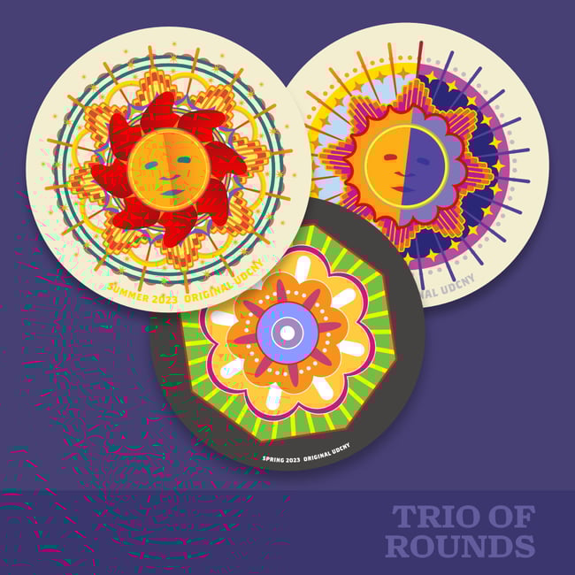 UDCNY Round Sticker Set