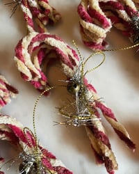 Image 3 of Vintage-Style Hand Dyed Candy Canes (set of 12) 