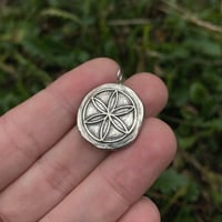 Image 3 of Made to order Small Daisy Wheel pendant