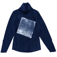 Image 1 of HAND PAINTED ECO FLEECE SWEATER WITH SQUARE