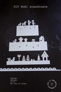Image 3 of DIY Noël scandinave - Gabarit pour cloche Ø 9 cm (A4) à télécharger
