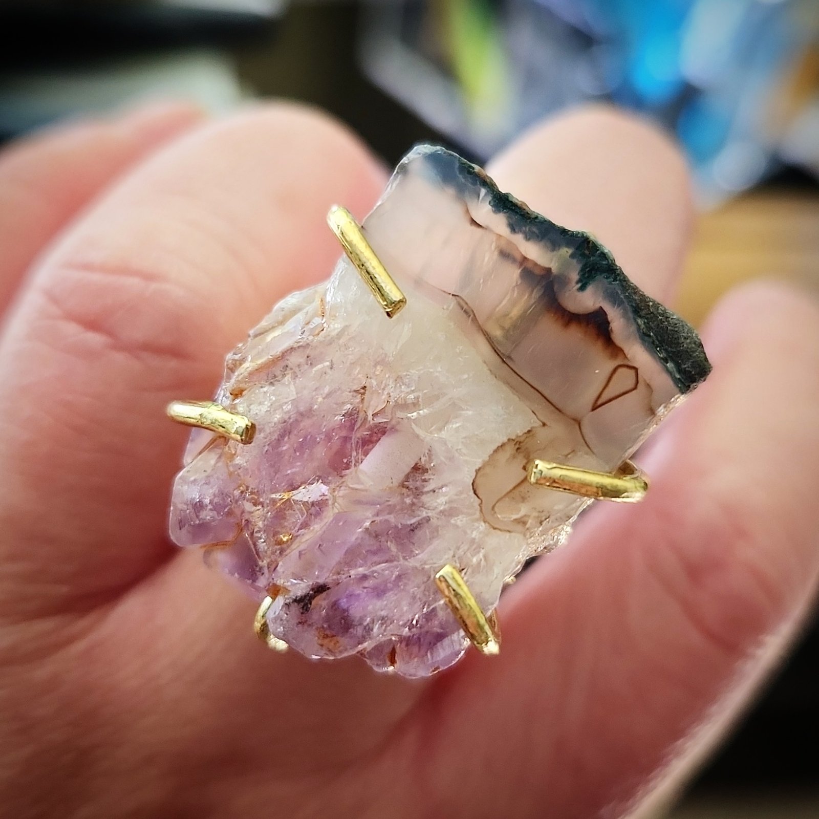 Geode ring on sale