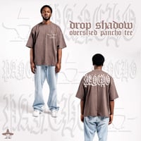 Drop Shadow Oversized Pancho Tee x BROWN
