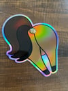 Horse Butthole Sticker - Holographic 3D