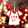 🎄 Ian Wright 179 Just done it Arsenal Shirt Bauble