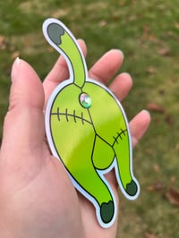 Image 3 of Frankenbooty Butthole Sticker - Holographic 3D