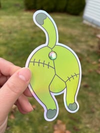 Image 4 of Frankenbooty Butthole Sticker - Holographic 3D