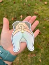 Pug Butthole Sticker - Holographic 3D