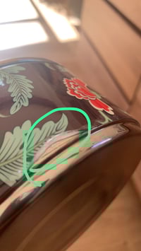 Image 4 of 3 tier tiffin carrier- Carnations design