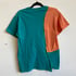 Collage Tee - Orange and Teal Curves Image 3