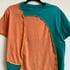 Collage Tee - Orange and Teal Curves Image 2