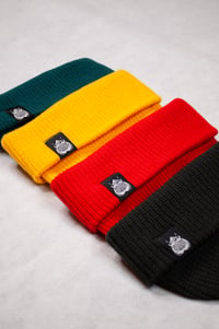 Image 3 of Gold Cable Beanie