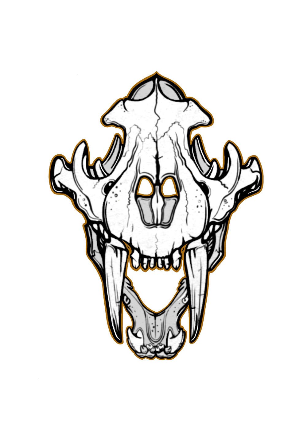 Image of LEO Skull Sticker 