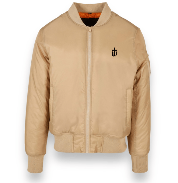 Image of BEIGE CLASSIC HEAVY BOMBER