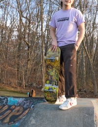 Image 2 of SKATEBOARD-ACTION TEE (Lavender Dust)