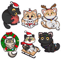 Image 2 of (Read Description) Christmas Cats V.2 (Charity Item)