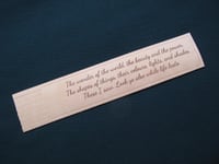 Image 1 of Leather Bookmark - 'The Wonder of the world'