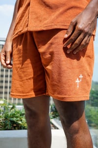Image 2 of Burnt Orange Terrycloth Shorts