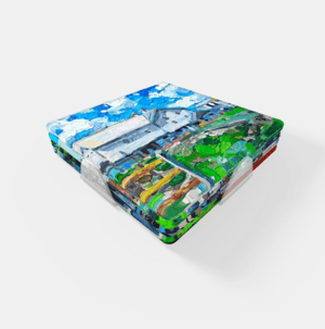 Image of Little Town Of Saxonburg Acrylic Coaster Set Series 3