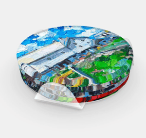 Image of Little Town Of Saxonburg Acrylic Coaster Set Series 3