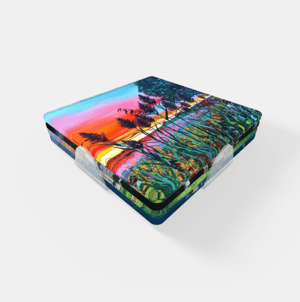 Image of Seasons Of Light Acrylic Coaster Set