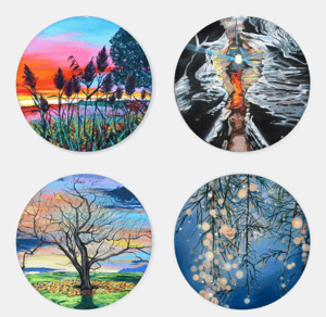 Image of Seasons Of Light Acrylic Coaster Set
