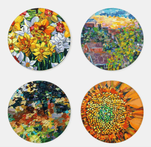Image of Feeling Yellow Acrylic Coaster Set