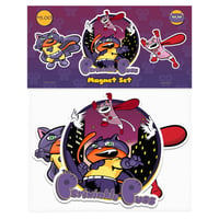 Image of The Periwinkle Puss Magnet Set!