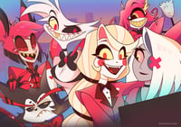 Image 2 of PREORDERS Hazbin Hotel B5 Prints 25 x 17.7 cm