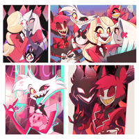 Image 1 of PREORDERS Hazbin Hotel B5 Prints 25 x 17.7 cm