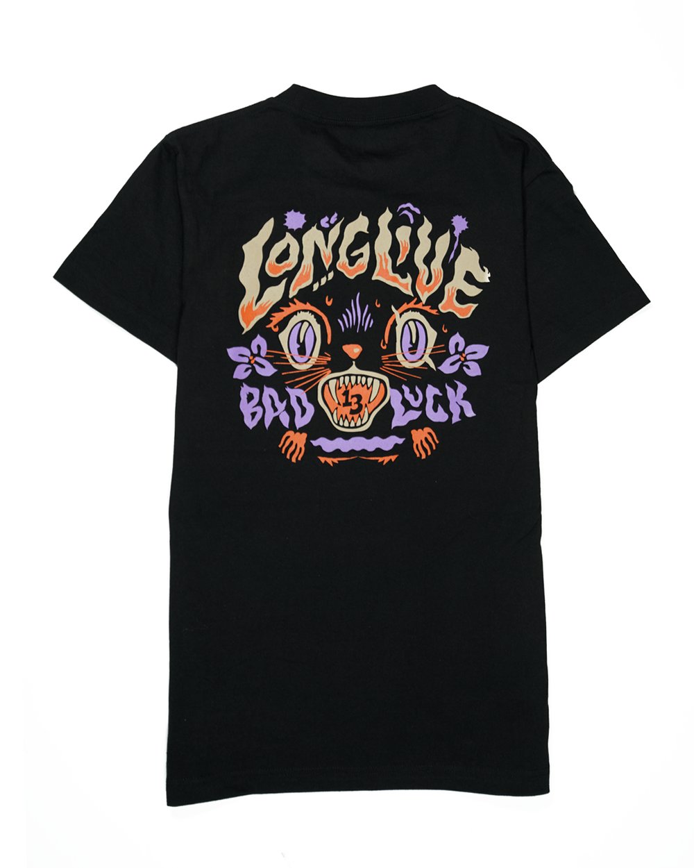 Image of Bad Luck Black Cat Tee - Long Live