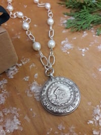 Image 2 of 8JA Swimming Fob with Freshwater Pearls