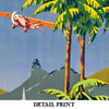 Aeropostale - Servico Postal Aereo Vintage Travel Poster