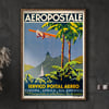 Aeropostale - Servico Postal Aereo Vintage Travel Poster
