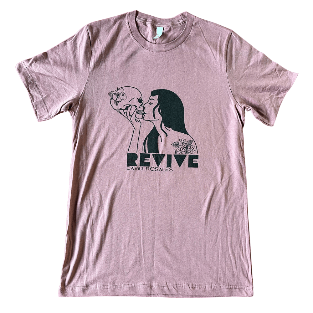 Image of "Skull+Kiss" MAUVE Tee