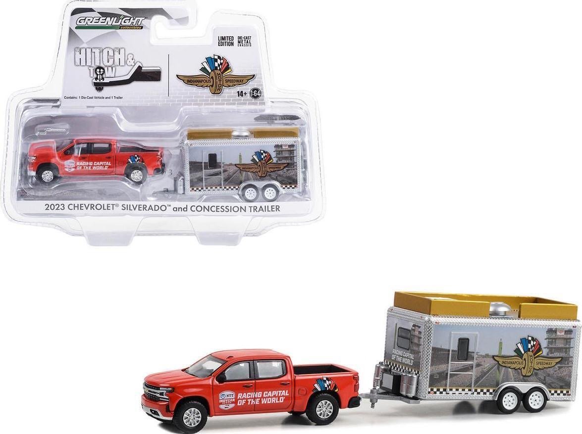 Miniature Chevrolet Silverado 2014 1:64 GreenLight - Avec Remorque à Bétail - Édition Limitée Exclusive