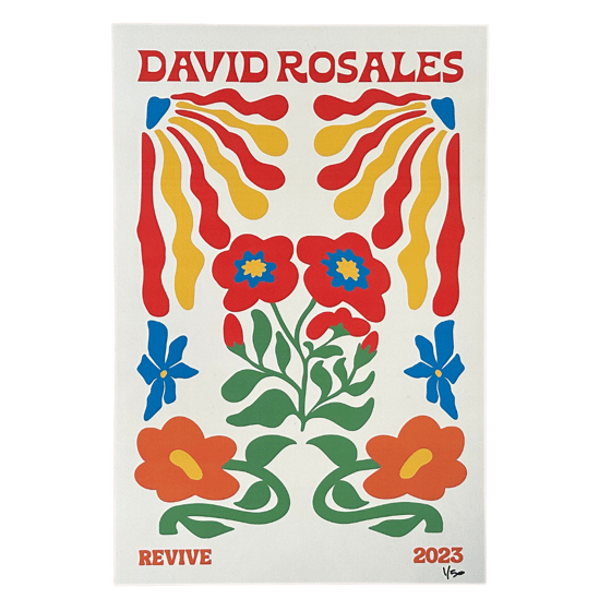 Image of "Hippy Flowers" Poster LIMITED EDITION