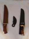 SET  3 knives - 2  Bowie Knives and Folding Karambit