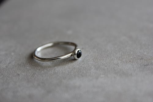 Image of  Small Black Onyx Ring size 5.5 