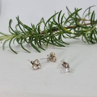 Image 2 of Sterling Silver 3 Spheres Studs - (SJ022)