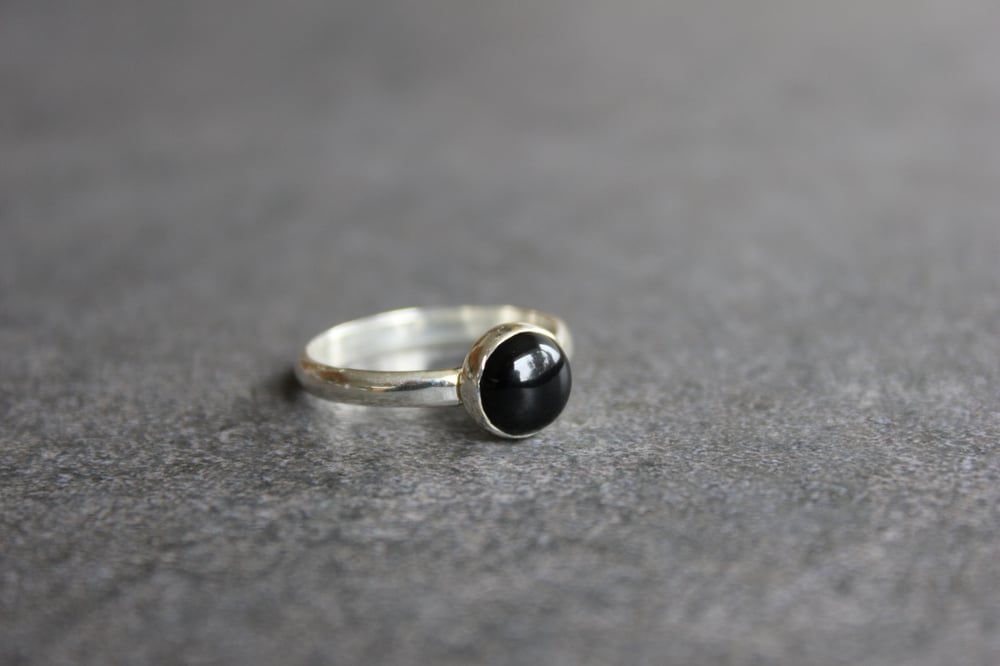 Image of Medium Black Onyx Ring size 8